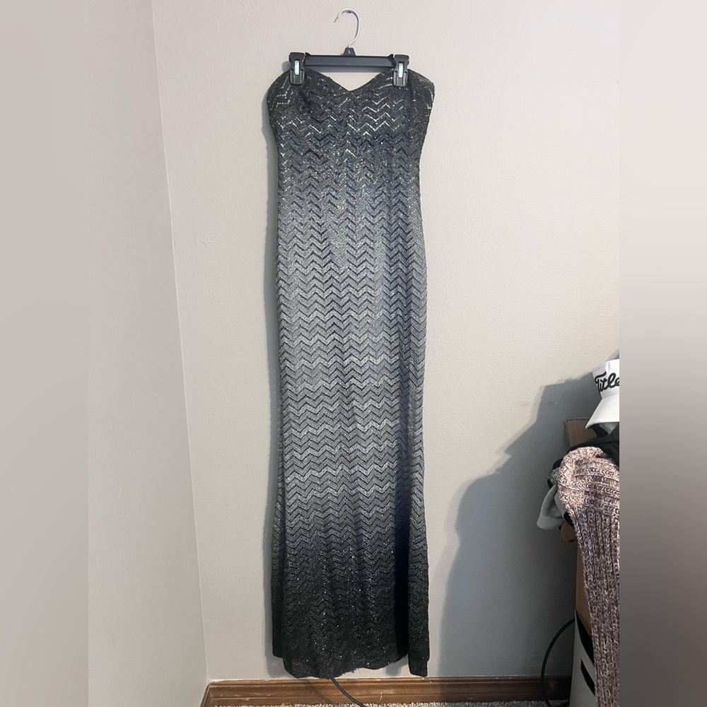 Silver formal dress